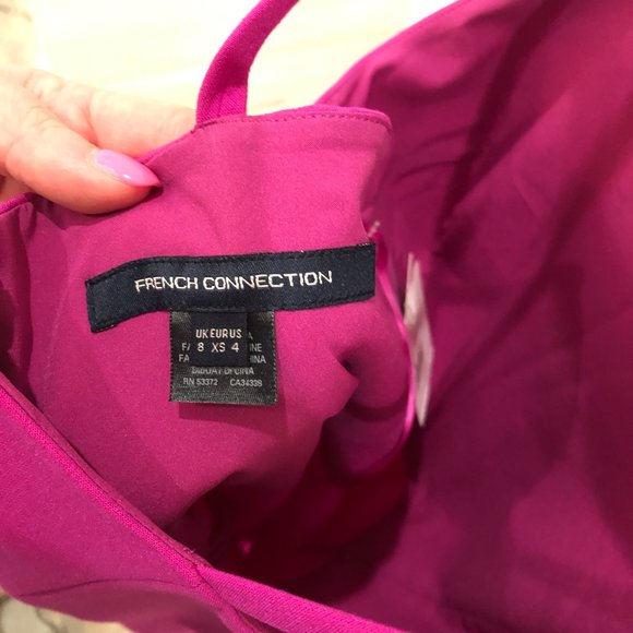 French Connection Dark Fuchsia Dress - Picture 4 of 4